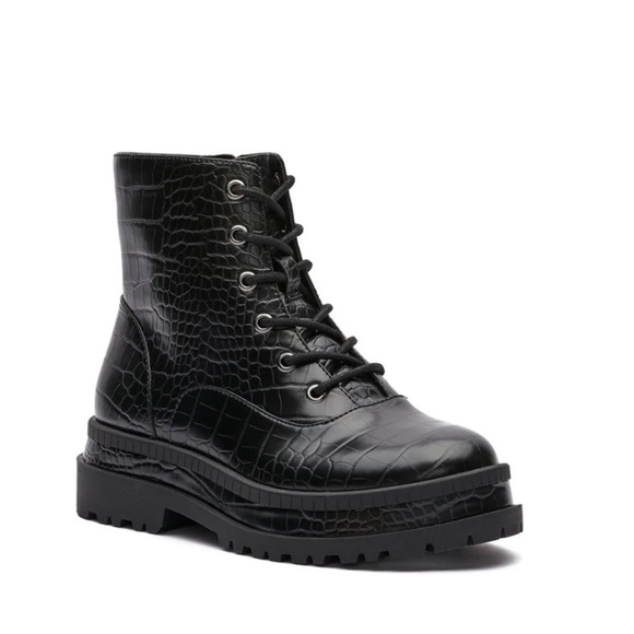 Jessica Simpson Shoes - 142. Jessica Simpson Enita Combat Lace-up Bootie In Black MSRP $149